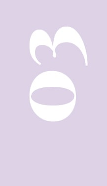 Number three on purple design element